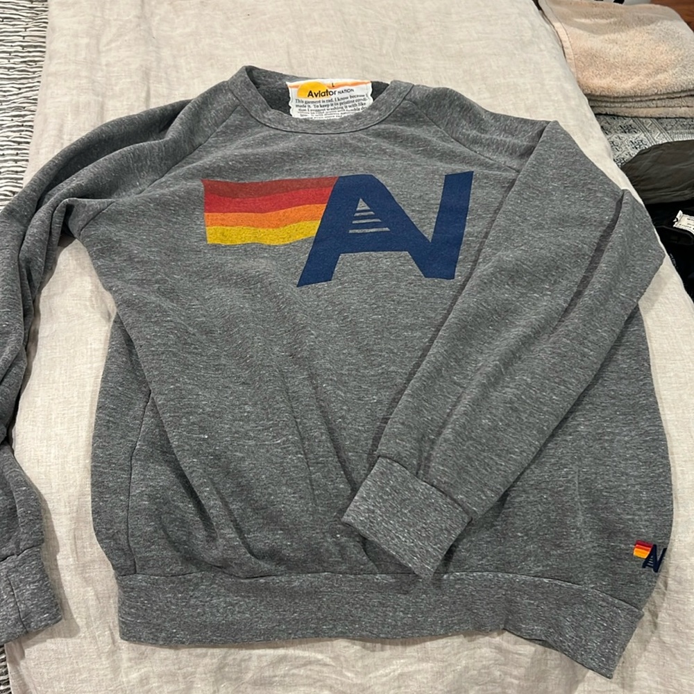 Aviator Nation Gray Sweatshirt